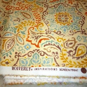 FABRIC Waverly Inspirations Home Decor Fabric, Disk Adobe, 33 inches